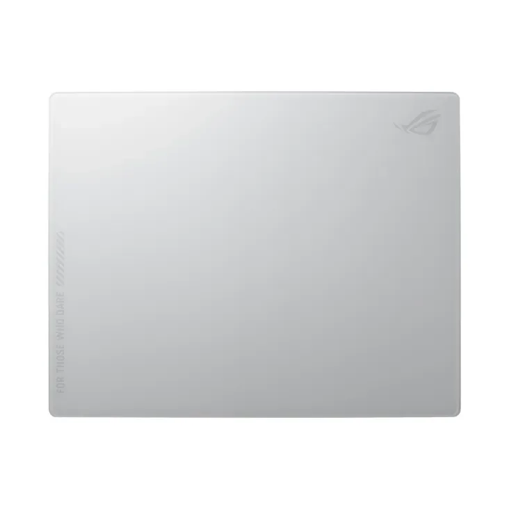 ASUS ROG Moonstone Ace L, valkoinen, kuvio, silikoni, karkaistu lasi, liukumaton pohja, pelihiirimatto