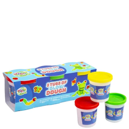 Dough Tastic Glow-in-the-Dark Dough – 3 kpl