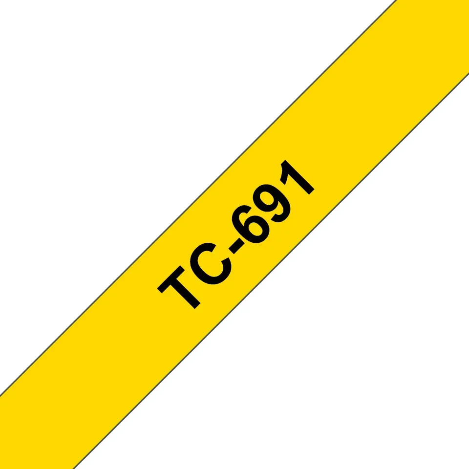 Brother TC-691, Musta keltaisella, TC, musta, Japani, 5 vuosi/vuosia, Brother