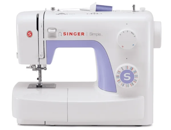 SINGER Simple, Violetti, Valkoinen, Automaattinen ompelukone, Ompelu, 1 Askel, Vaihtuva, Vaihtuva