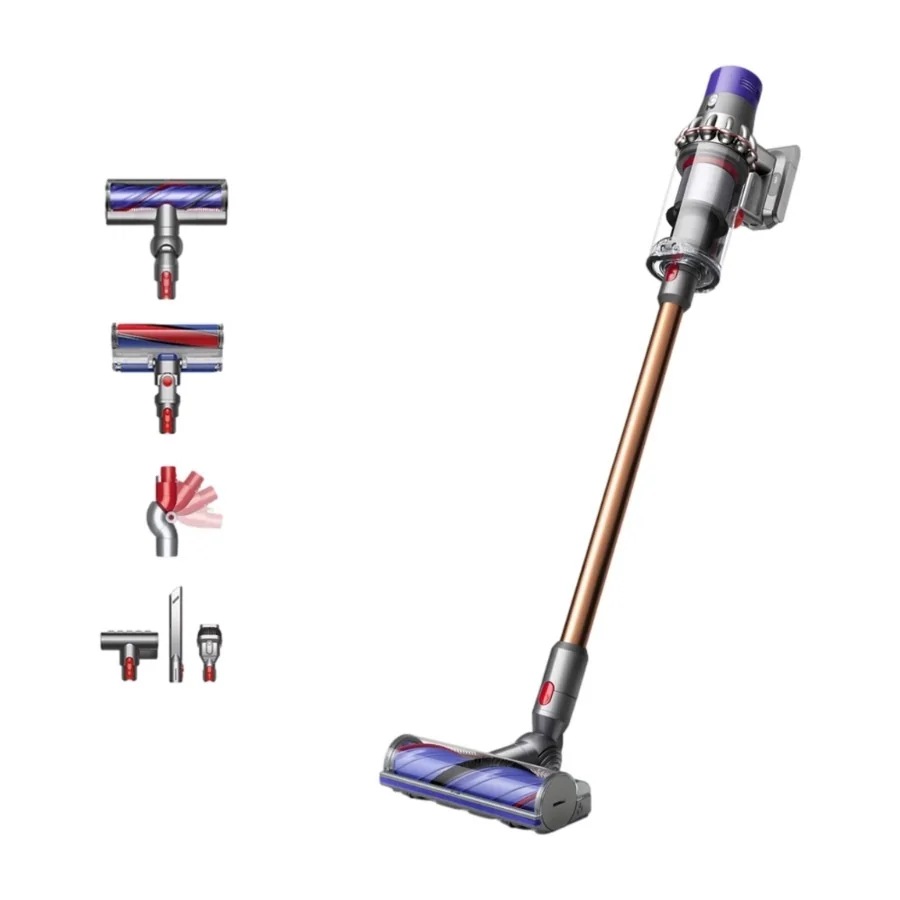 Dyson V10 Absolute, 2-in-1-varsi-imuri, Pussiton, Monivärinen, Kuiva, Monisykloninen, Akku