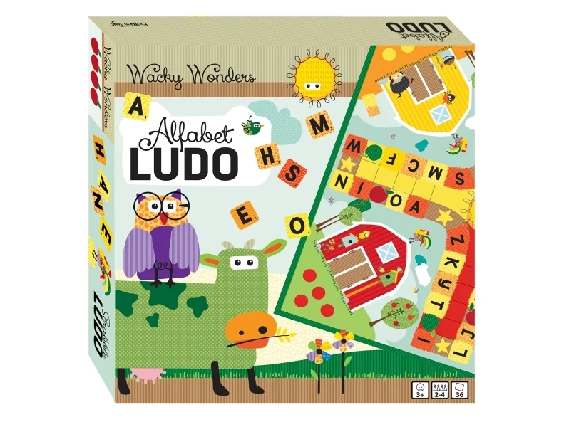 Wacky Wonders - Alfabet Ludo Brætspil (DK)