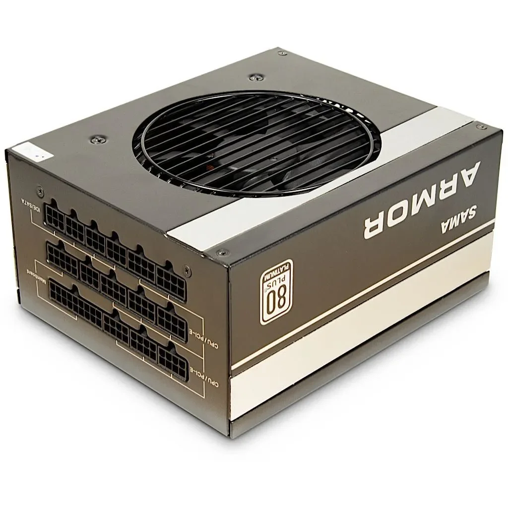 Inter-Tech SAMA FTX-1200-A Panssari Virtalähde - 1200 Watt - 120 mm - ATX 2.4 - 80 Plus Platina sertifioitu
