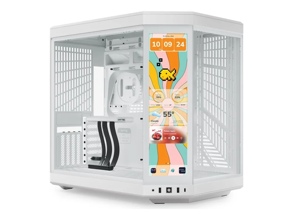 HYTE Y70 Touch Infinite , Tower case (white, Tempered Glass x 2)