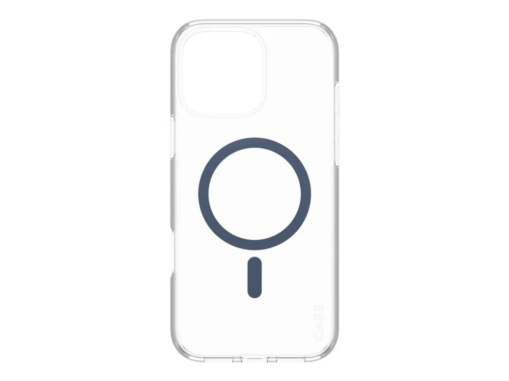 PanzerGlass CARE™ by ® Urban Combat Case Transparent w. Blue MagSafe iPhone 16 Pro Max, Suojus, Apple, Apple - iPhone 16 Pro Max, Läpinäkyvä