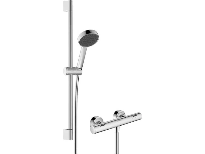 Hansgrohe Activera Select S 95 2jet EcoSmart Ecostat Fine termostaattisekoitin ja käsisuihkusetti 65 cm