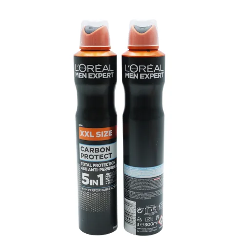 L'Oréal Men Expert Carbon Protect 5-in-1 48H Antiperspirantti Deodoranttisuihke - 300 ml