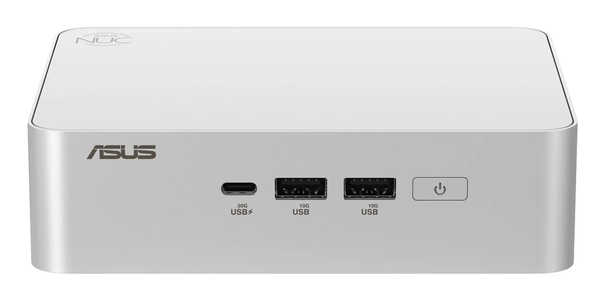 Asus NUC 15 Pro+ Intel Core Ultra 7 255H -minitietokonerunko, hopea