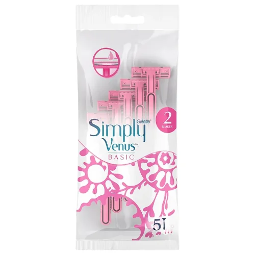 Gillette Simply Venus Basic Pink Razors - 5 kpl