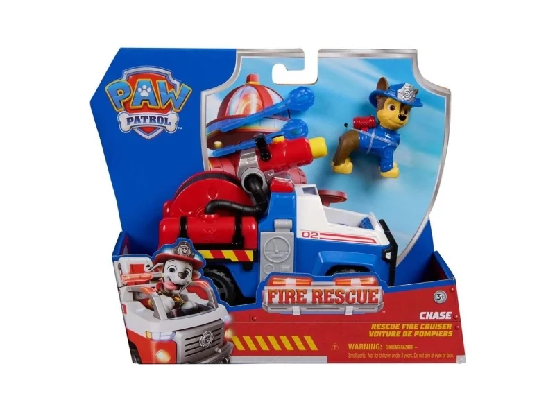 PAW Patrol PAW VHC Fire Rsc Lrg Vhc Chase GML, Poliisiauto, 3 vuosi/vuosia, Muovi, Monivärinen