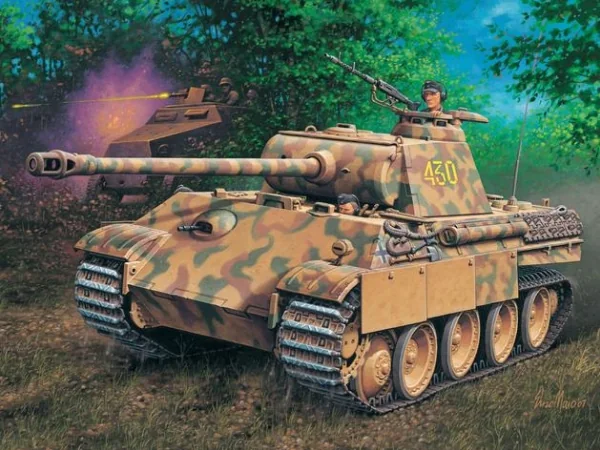 Revell PzKpfw V PANTHER Ausf.G, Tank model, Kokoamispakkaus, 1:72, PzKpfw V Panther, Muovi, Ammattilainen