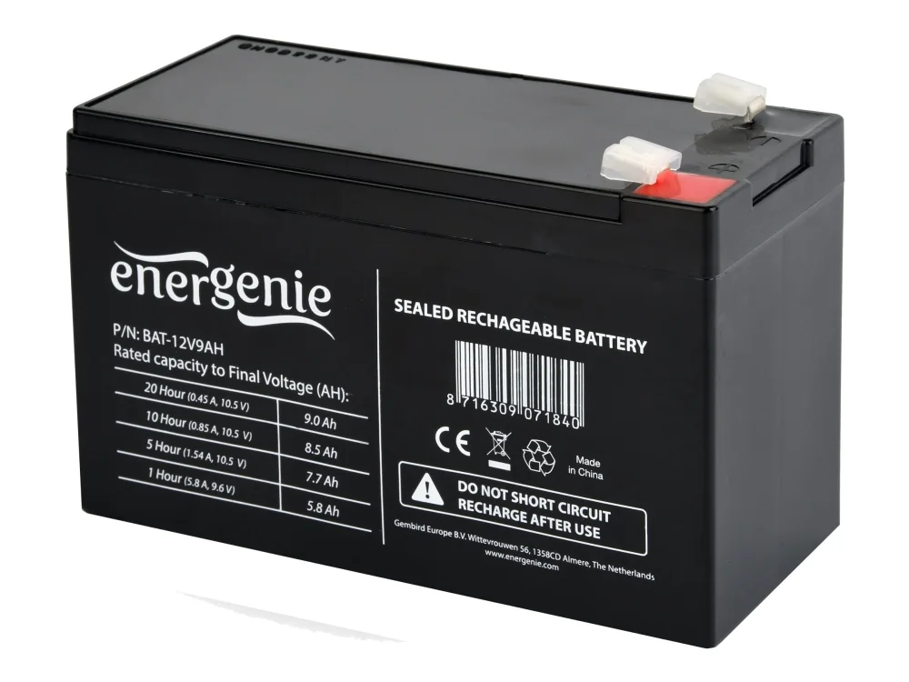 Gembird BAT-12V9AH - UPS-akku - lyijyakku - 9 Ah