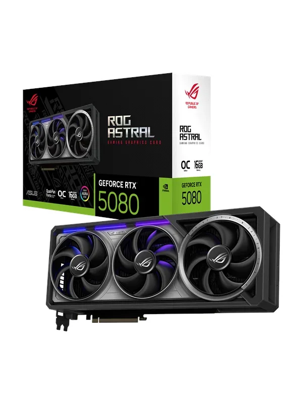 Asus GeForce RTX 5080 ROG Astral OC 16 Gt -näytönohjain