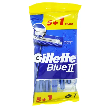 Gillette Blue II Kertakäyttöiset Partahöylät – 6 kpl