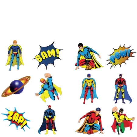 Henbrandt Fun Tattoos Super Hero Assorted – 6 kpl