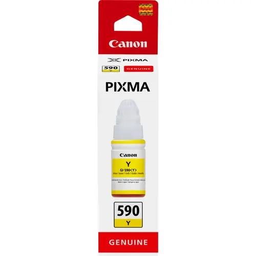 Canon GI-590-mustepullo, 70 ml, keltainen