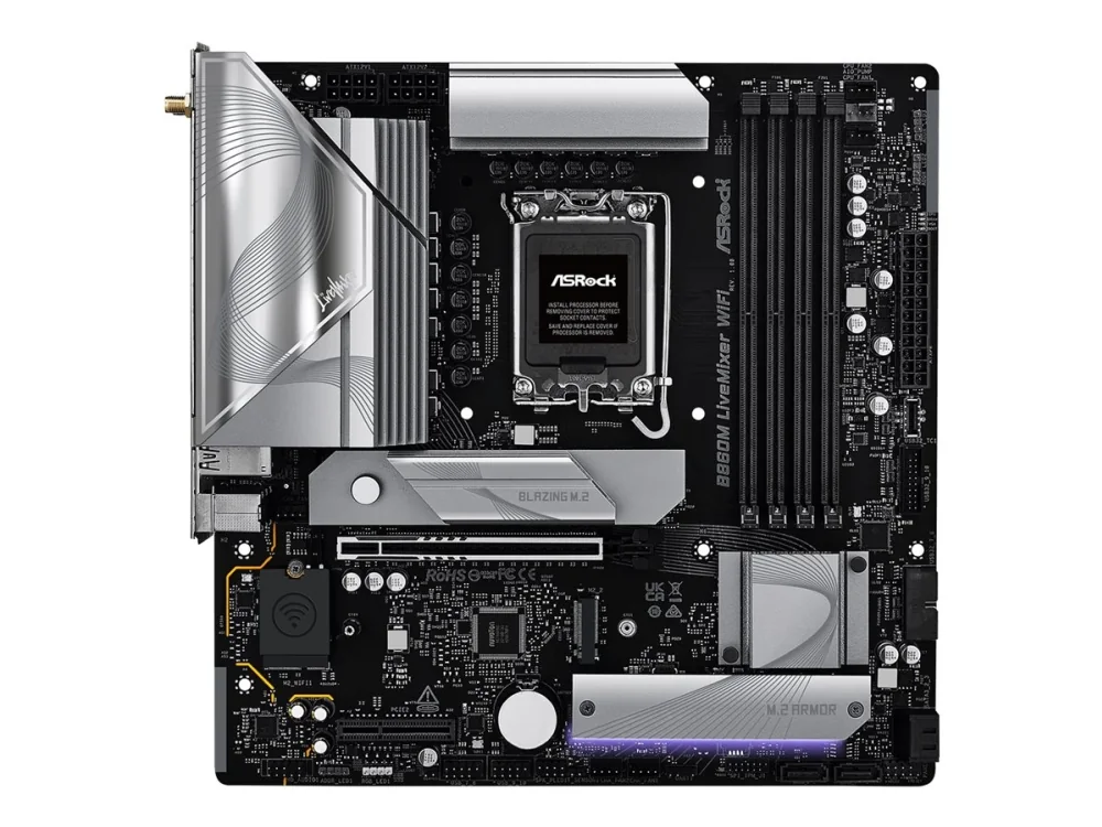 ASRock - Emolevy - sisäinen grafiikka (CPU vaaditaan) - HD Audio (8-kanavainen)