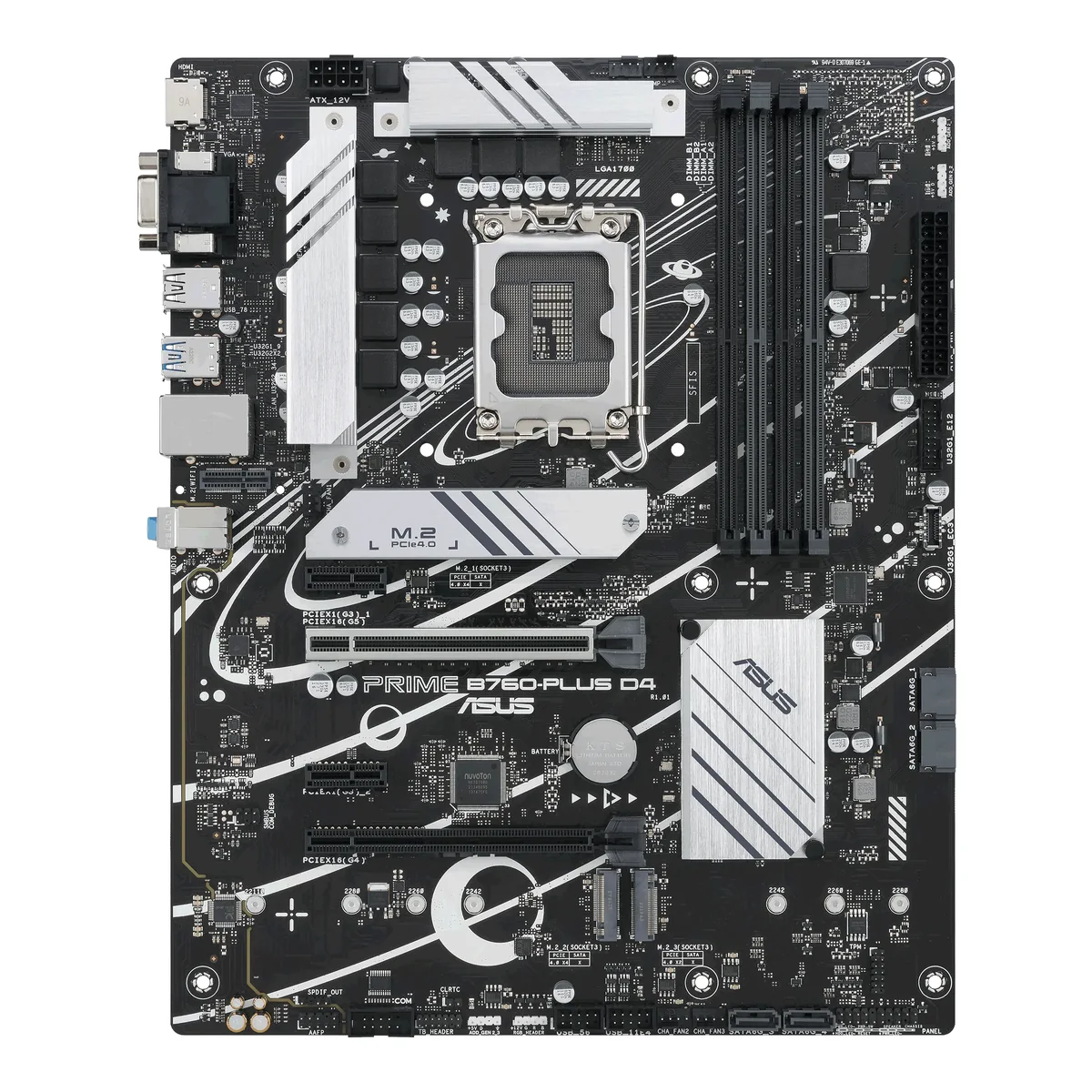 ASUS - Emolevy - ATX - LGA1700-asennuspaikka - sisäinen grafiikka (CPU tarvitaan) - HD Audio (8-kanavainen)