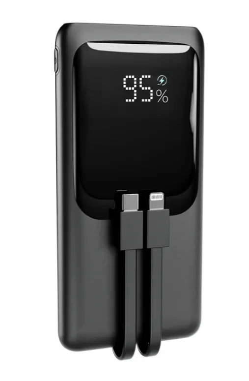 Gembird-varavirtalähde 10000 mAh - 20 W pikalatauslaite integroiduilla kaapeleilla
