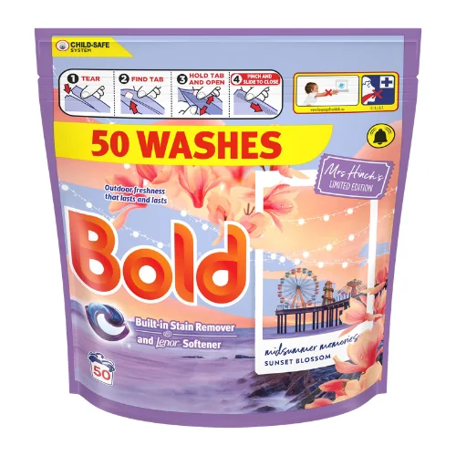 Bold Mrs Hinch's Limited Edition Midsummer Memories Sunset Blossom Pyykinpesukapselit - 50 kpl