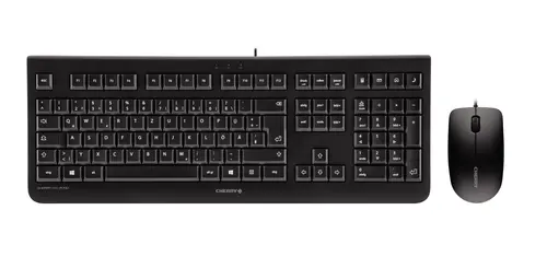Cherry DC 2000 - Desktop Set - Näppäimistö ja Hiirisetti - Pohjoismainen - Musta