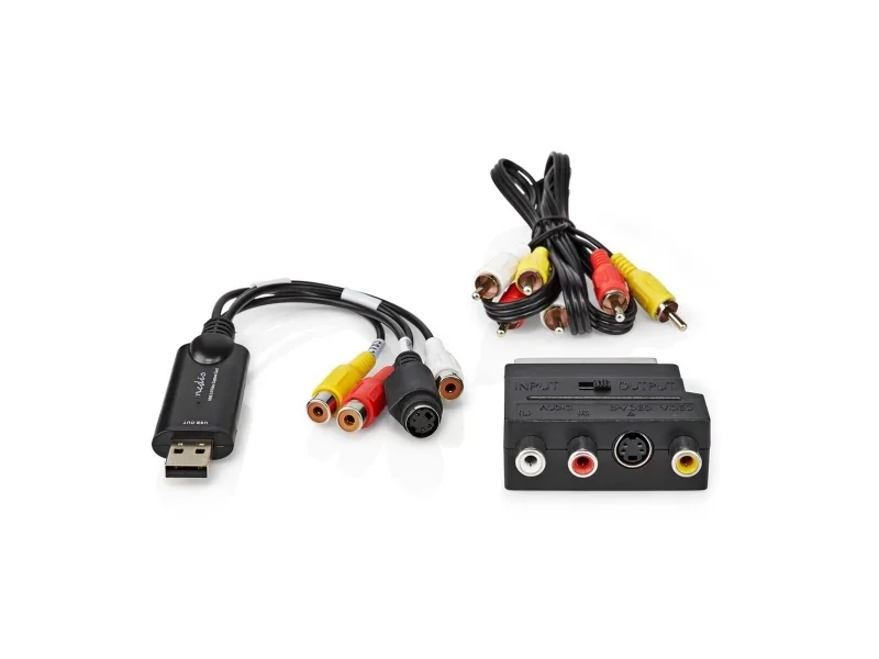 Nedis AV-signaalinsiirtojärjestelmä Nedis VGRRU101BK USB 2.0 -videokaappauskortti