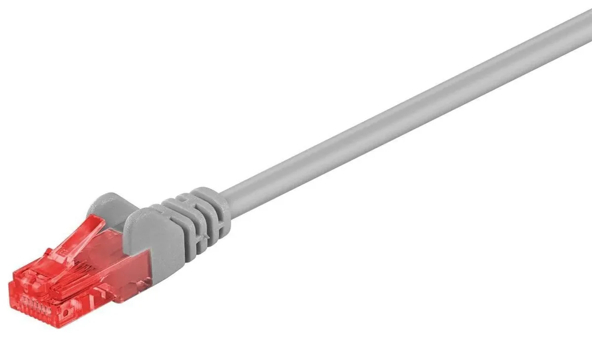 MicroConnect - Verkkokaapeli - RJ-45 (uros) - RJ-45 (uros) - 25 m - 6 mm - UTP - CAT 6 - pyöreä, solmuton, monisäikeinen - harmaa - harmaa