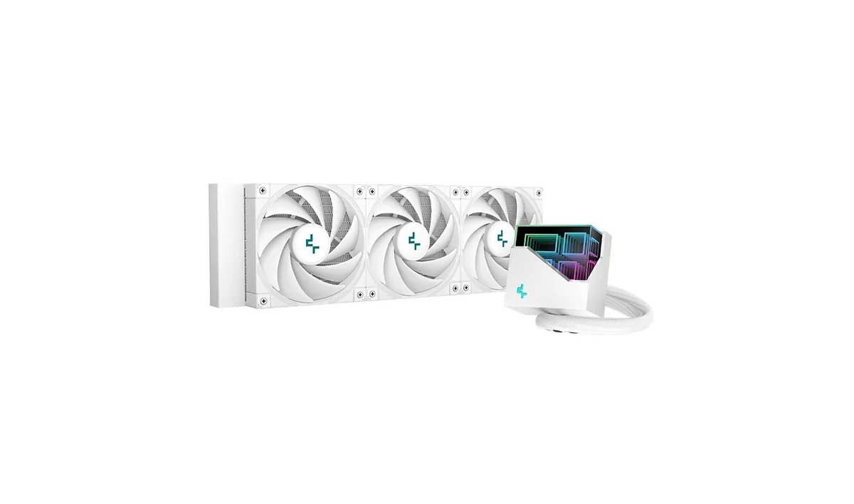 DeepCool LT720 WH, All-in-one-nesteenjäähdytin, 12 cm, Valkoinen