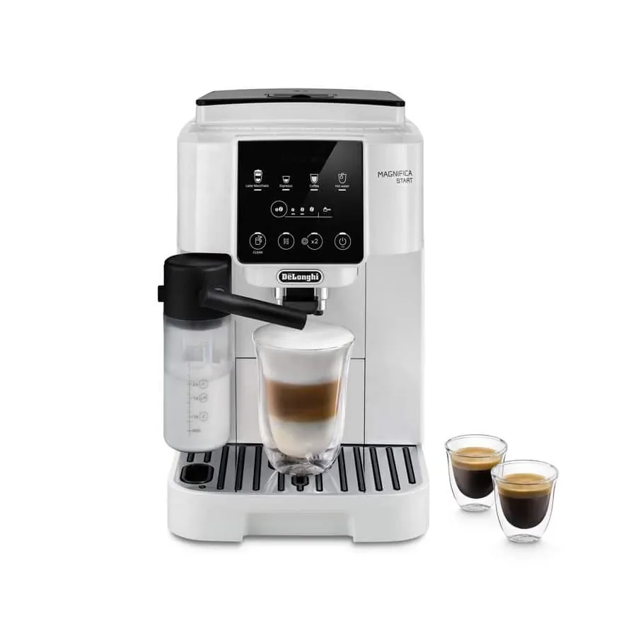 De’Longhi ECAM220.61.W, Espressokone, 1,8 L, Kahvipavut, Jauhettu kahvi, Sisäänrakennettu jauhin, 1450 W, Valkoinen
