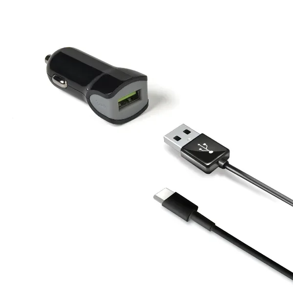 CELLY TURBO CAR CHARGER+TYPE-C CABLE