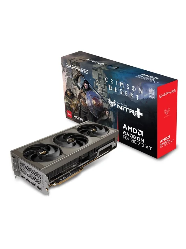 Sapphire Radeon RX 9070 XT Crimson Desert - 16GB GDDR6 RAM - Näytönohjaimet