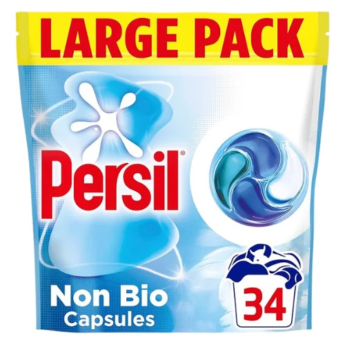 Persil Non-Bio 4-in-1 Fast-Dissolving Laundry Capsules - 34 Pcs
