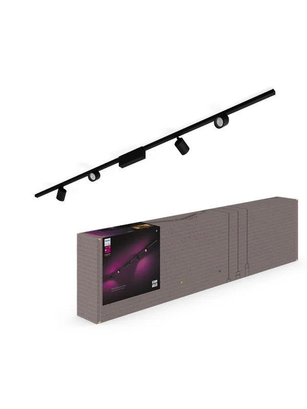 Philips Hue Perifo kiskojärjestelmä 4x spotti musta