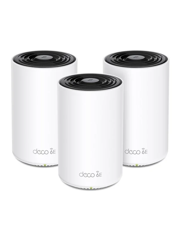 TP-Link Deco XE75 (3-PACK) AXE5400 Tri-Band Mesh Wi-Fi 6E -järjestelmä - Wireless router 802.11a/b/g/n/ac/ax (Wi-Fi 6E)