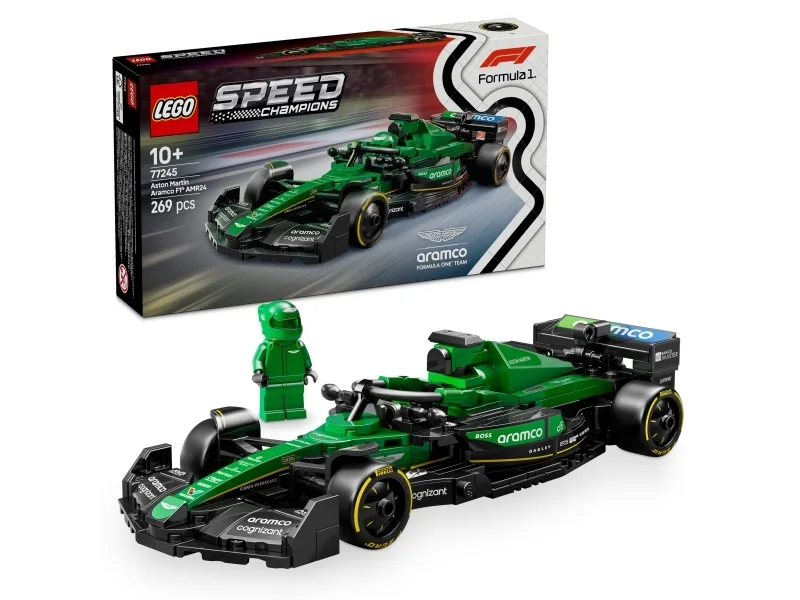 LEGO Speed Champions 77245 Aston Martin Aramco F1 AMR24 kilpa-auto