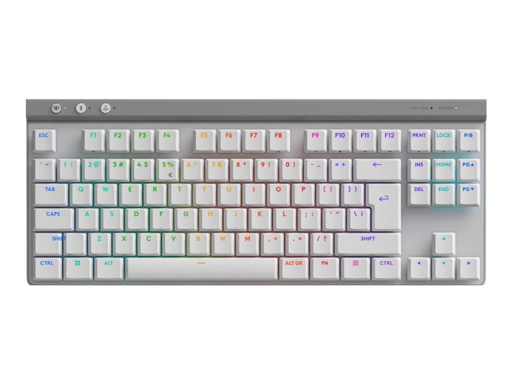 Logitech G515 LIGHTSPEED TKL - Tactile - Pelinäppäimistö - ilman numpadia - Englanti (US) - Valkoinen
