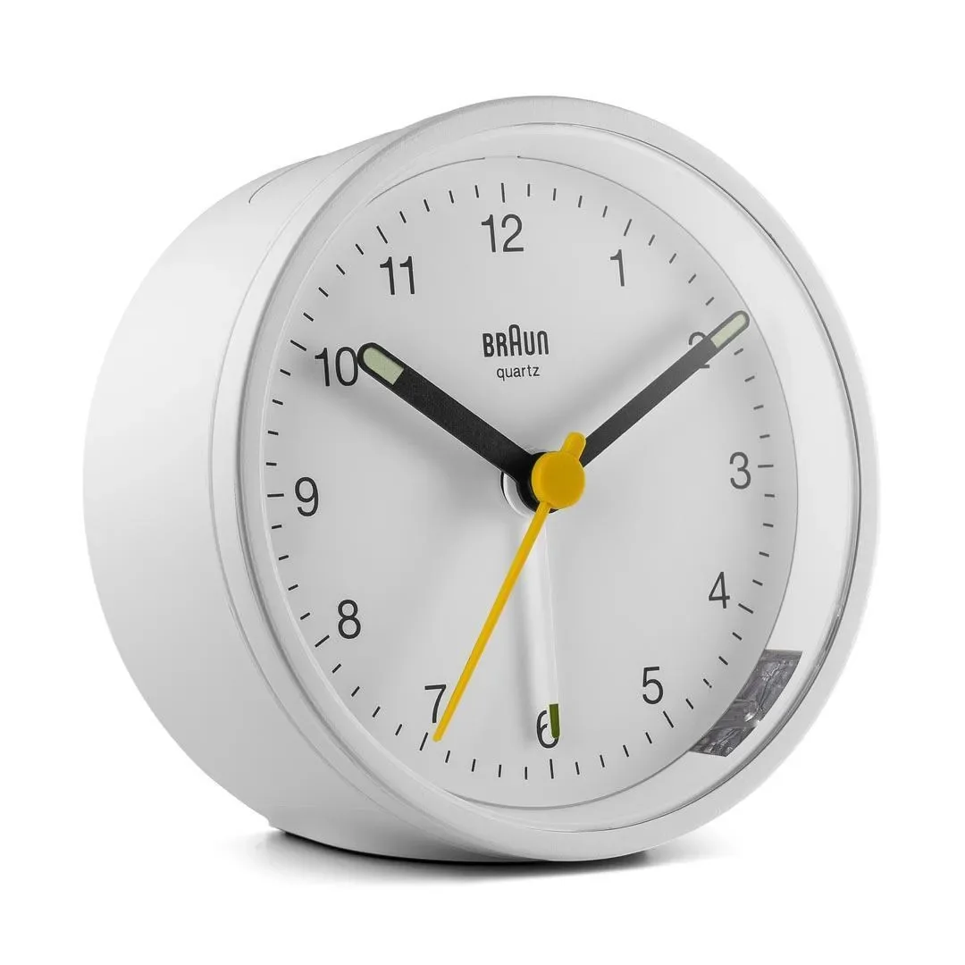 Braun BC 12 W perinteinen analoginen herätyskello - Valkoinen