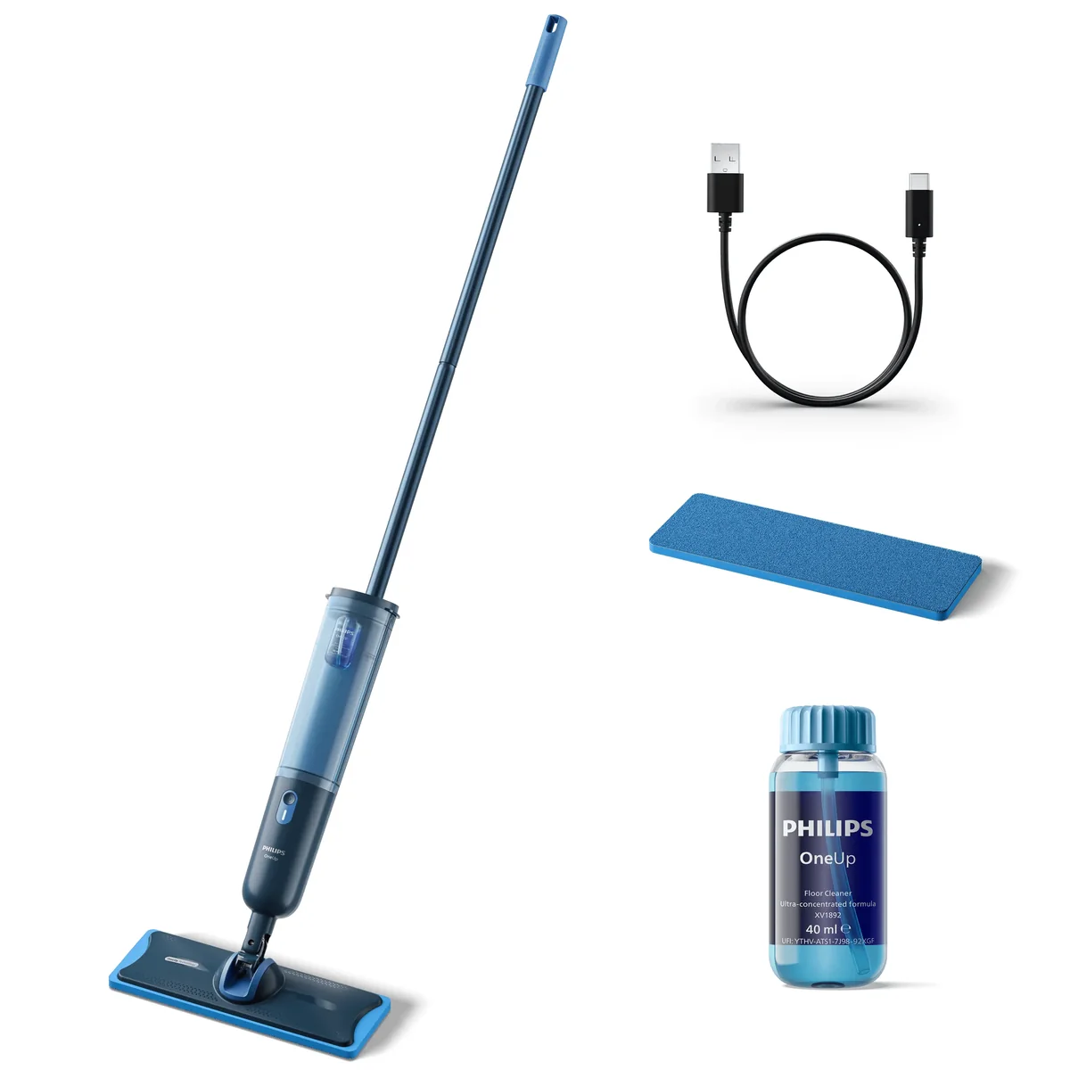 Philips Varsi-imuri OneUp 3000 Series XV3101 - electric mop - cordless - stick