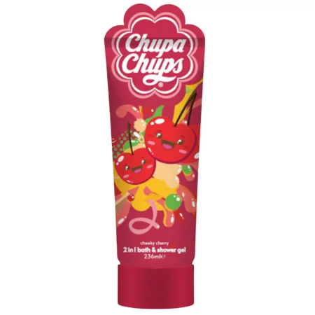 Chupa Chups 2-in-1 Cheeky Cherry Kylpy- ja Suihkugeeli – 236ml