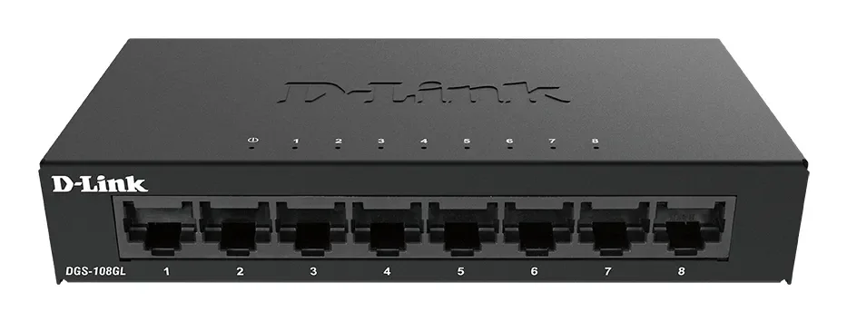 D-link Dgs-108gl 8-porttinen Gigabit-kytkin