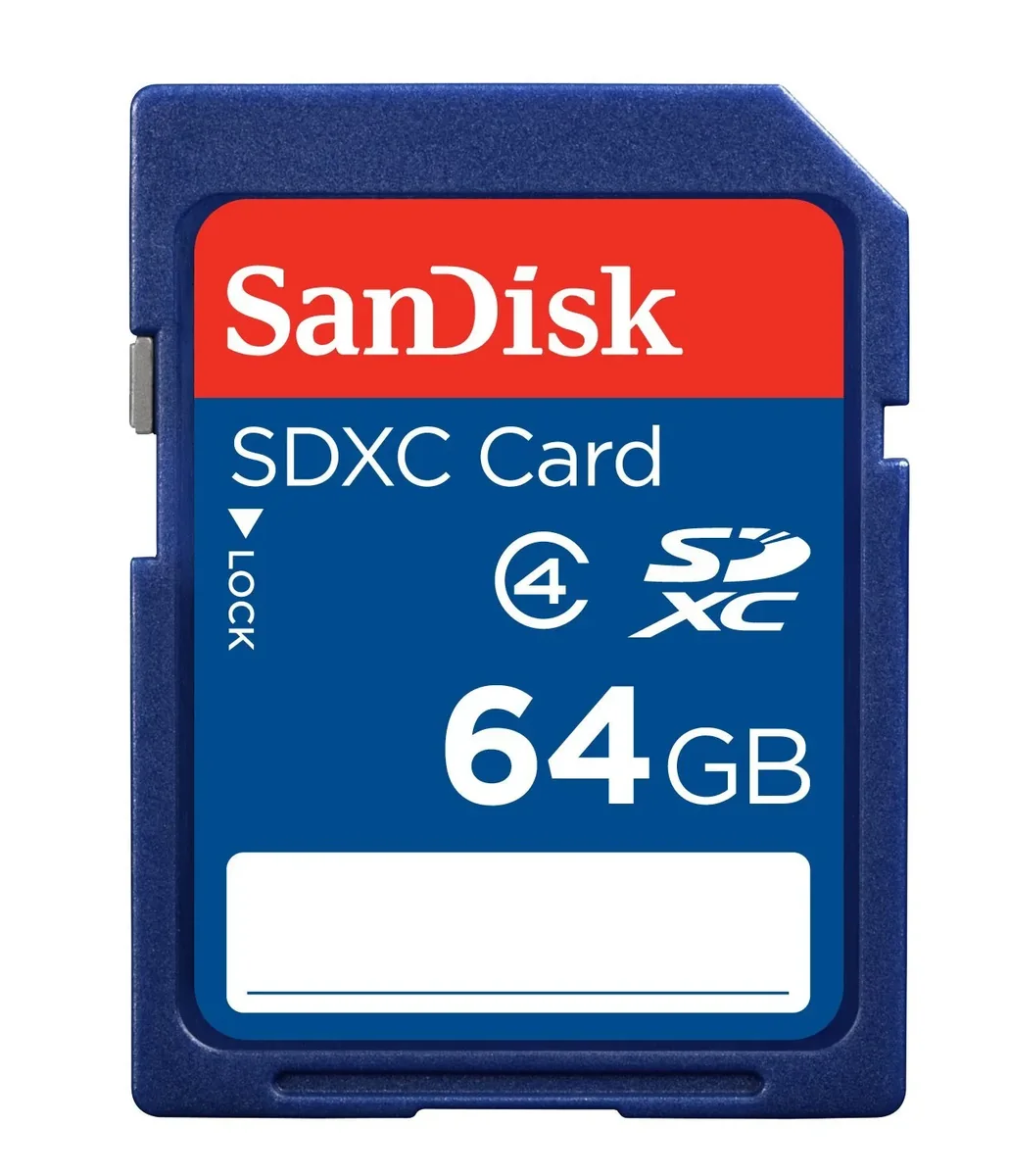 SanDisk 64 Gt SDXC Class 4 -muistikortti, sininen