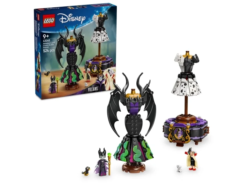 LEGO Disney 43262 Maleficent's and Cruella De Vil's Dresse
