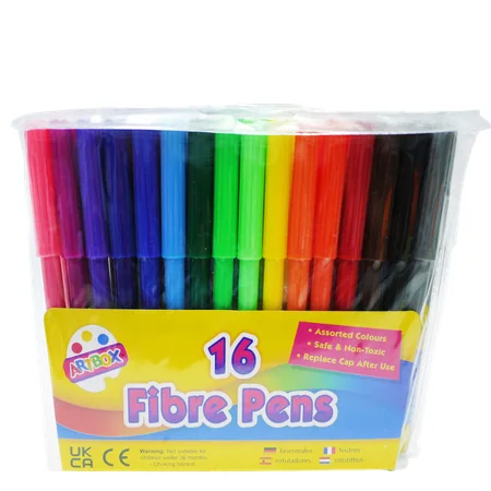 Artbox Fine Tip Fibre Väritystussit – 16 kpl