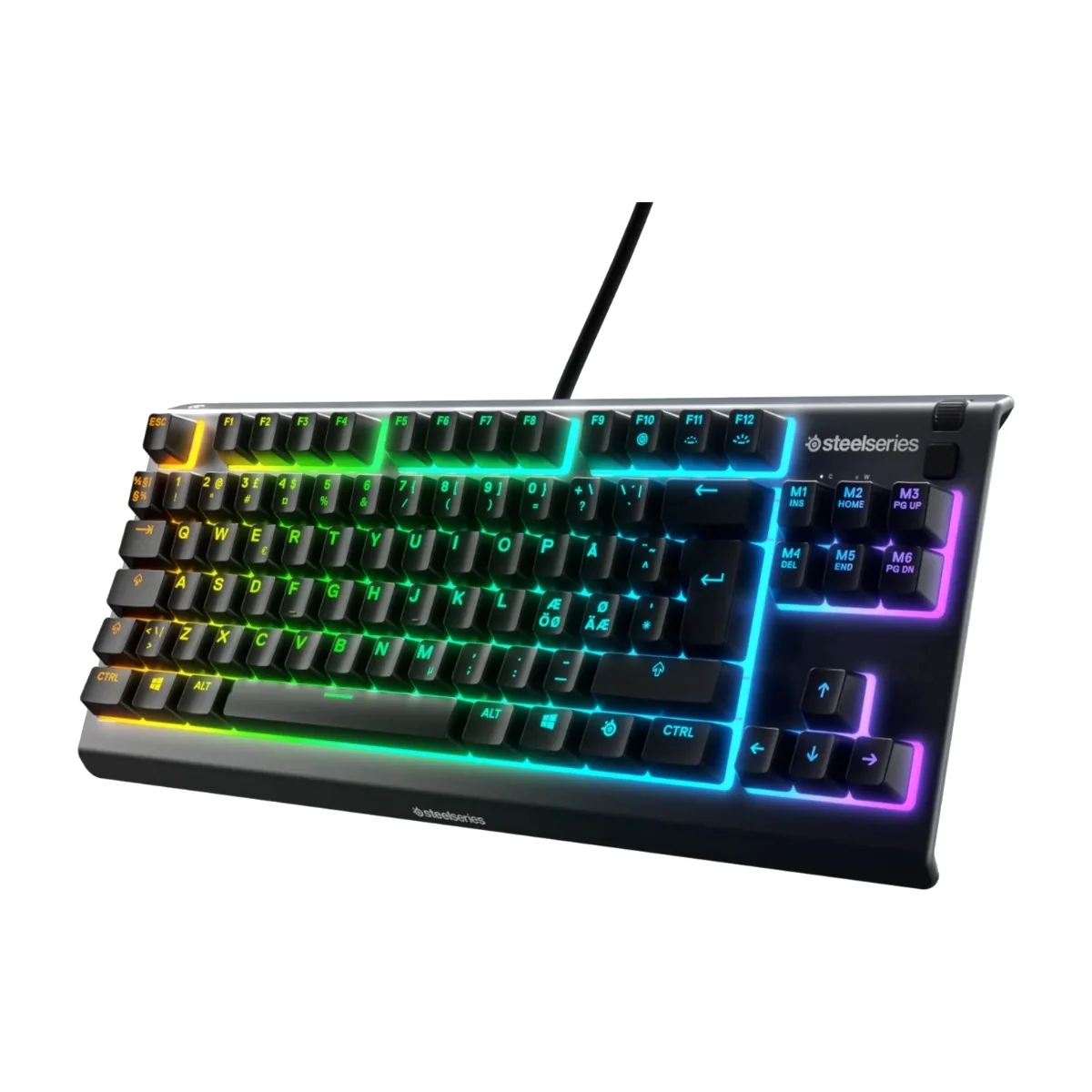 SteelSeries Apex 3 TKL -pelinäppäimistö, Whisper Quiet, musta