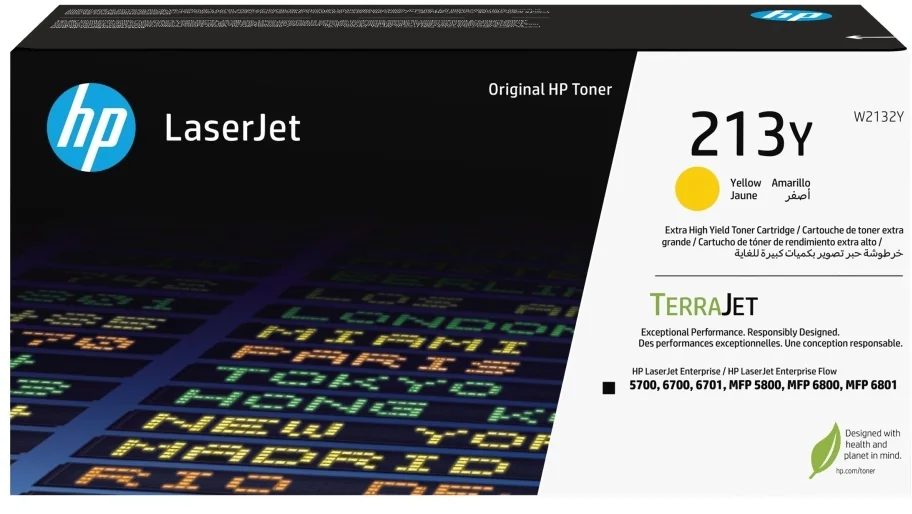 HP 213Y Extra High Yield -laservärikasetti, keltainen