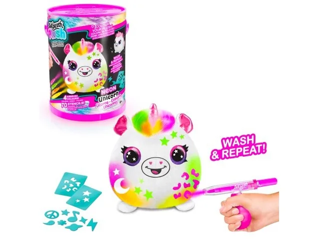 Airbrush Plush Neon Squish Pals Paint Can