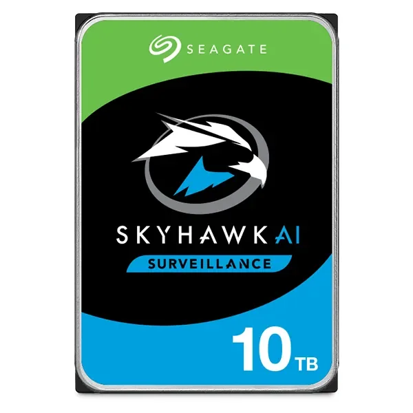 Seagate SkyHawk AI ST10000VE001 - Kiintolevy - 10 TB - sisäinen - 3,5 - SATA 6Gb/s - 7200 rpm - puskuri: 256 MB