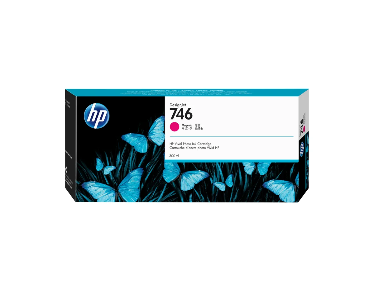 Hp Muste Magenta 746 300ml - Designjet Z6/z9+