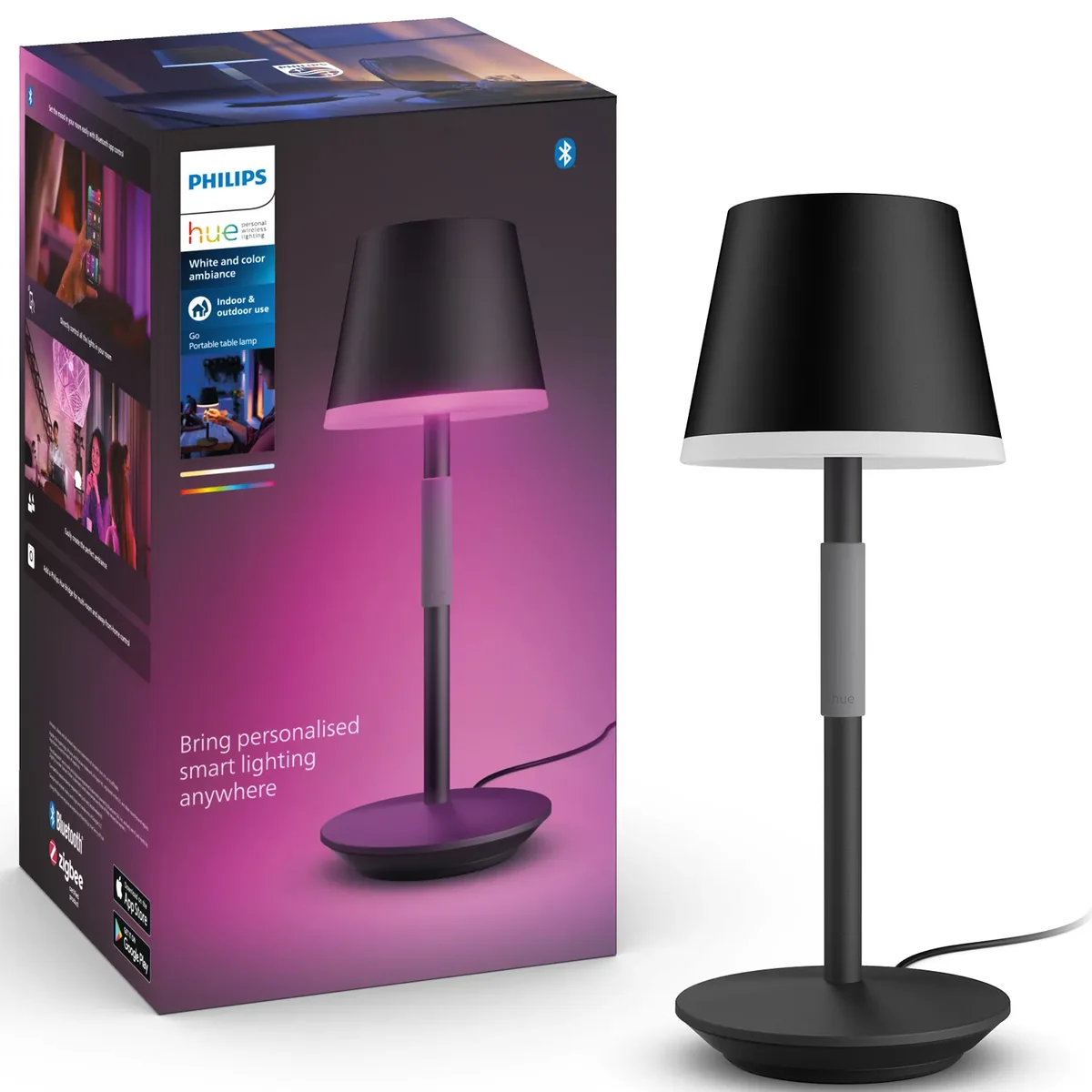 Philips Hue Go Portable Table Lamp Black