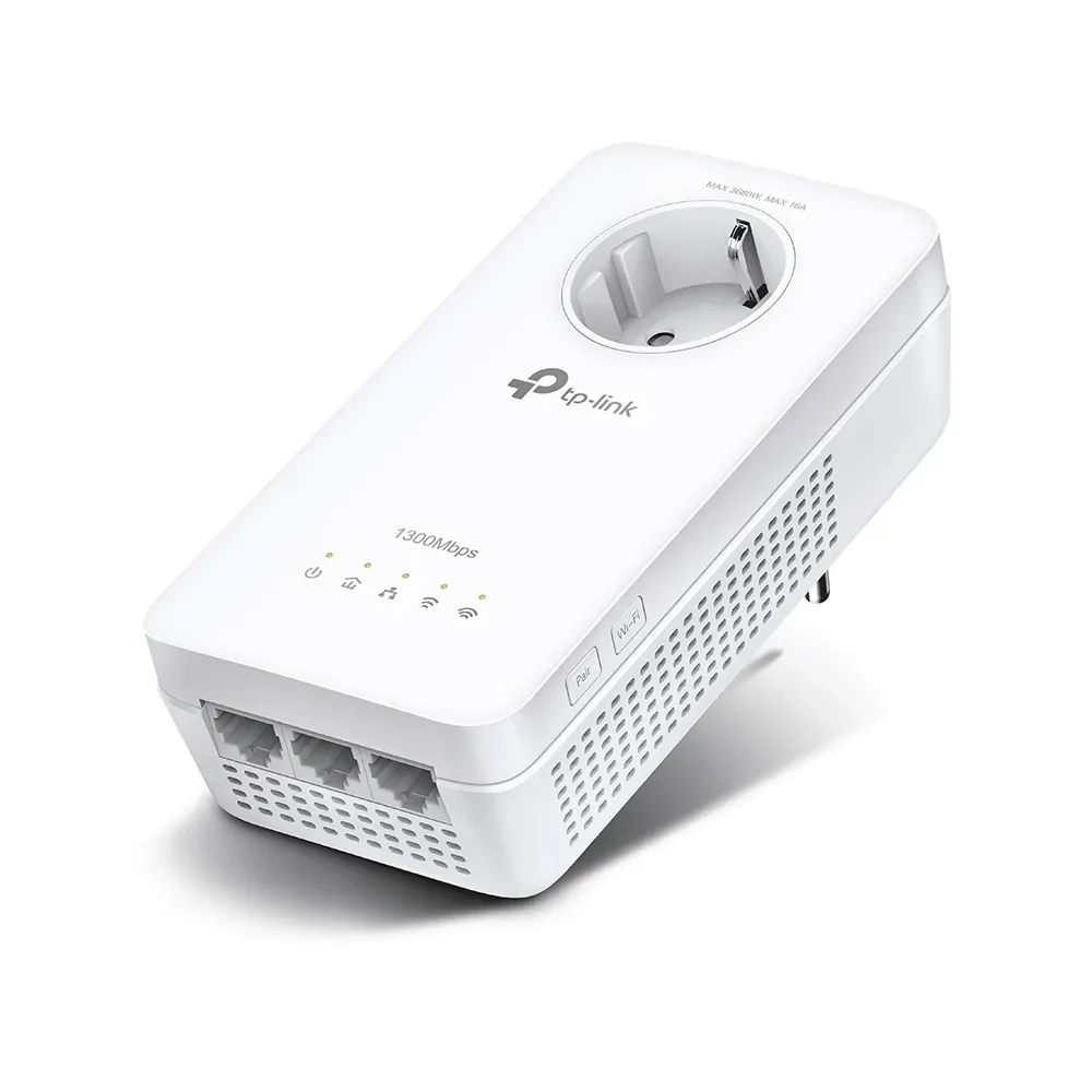 TP-Link TL-WPA8631P AV1300 Gigabit Passthrough Powerline AC Wi-Fi Extender (1-Pack) Homeplug / PowerLine